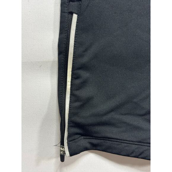 Cory Vines Men's Interior Drawstring Ankle Zip Black Athletic Pants - Size L - Picture 2 of 5